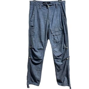 Sean John 100% Cotton Y2K Blue Cargo Pants Men’s Size 30